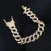 Ins Hip Hop Cool Cuban Bracelet Men's Full Diamond Punk Accessories Gold Chain_ipsvogv.com