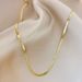 Flat Snake Bone Ins Cool Wind Blade Fashion Necklace Women Choker Collarbone Chain Accessories_ipsvogv.com