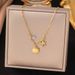 Small And Luxurious High-end Gold Shell, Starfish, Water Diamond Necklace, Female Collarbone Neck Chain, Non Fading_ipsvogv.com