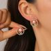 Korean Style Fresh Light Luxury Niche Full Diamond Feather High-end Design Versatile Elegant Pearl Earrings Jewelry_ipsvogv.com