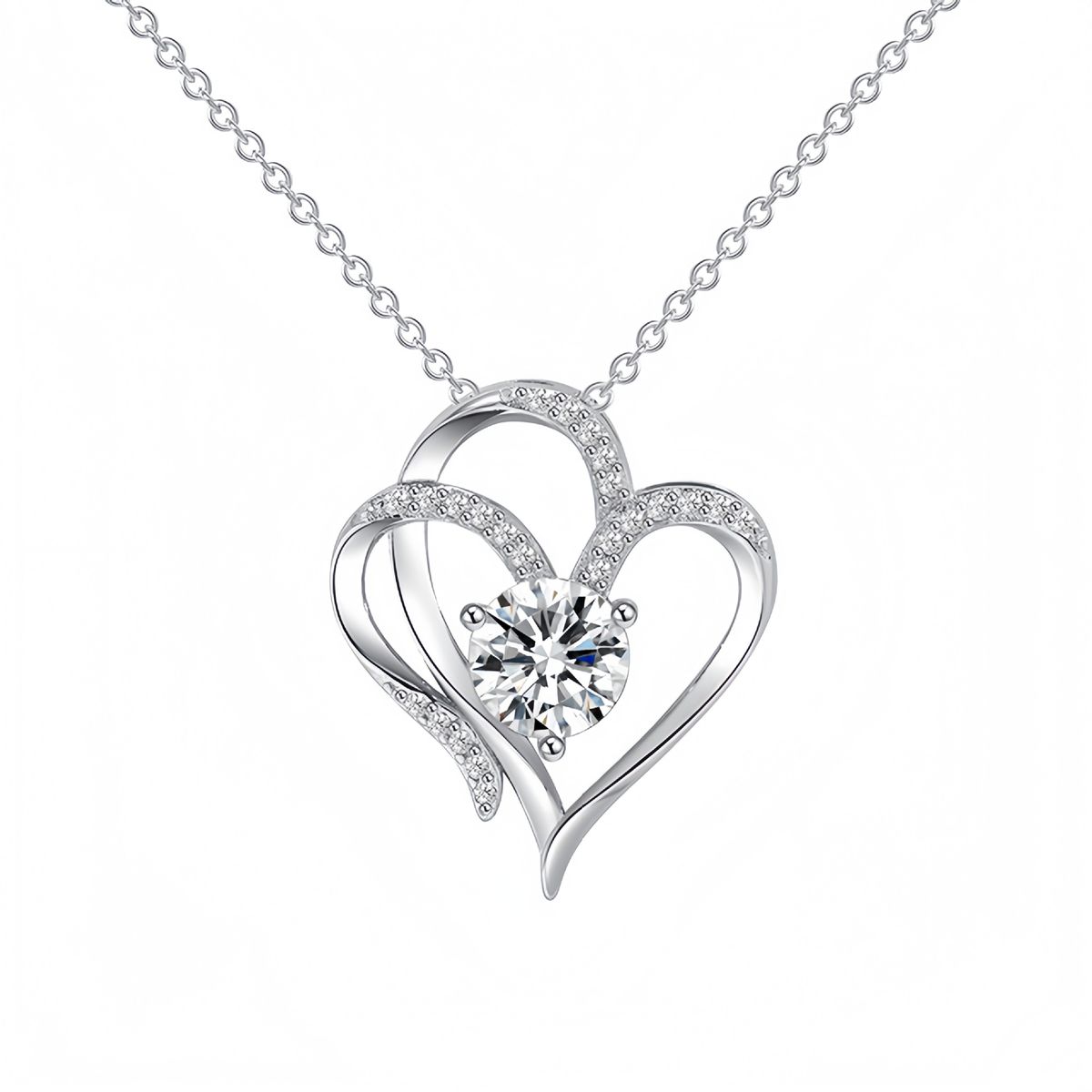 Double Heart Pendant For Women, Hot Selling Temperament, Versatile And High-end, Collarbone Necklace Accessory_ipsvogv.com