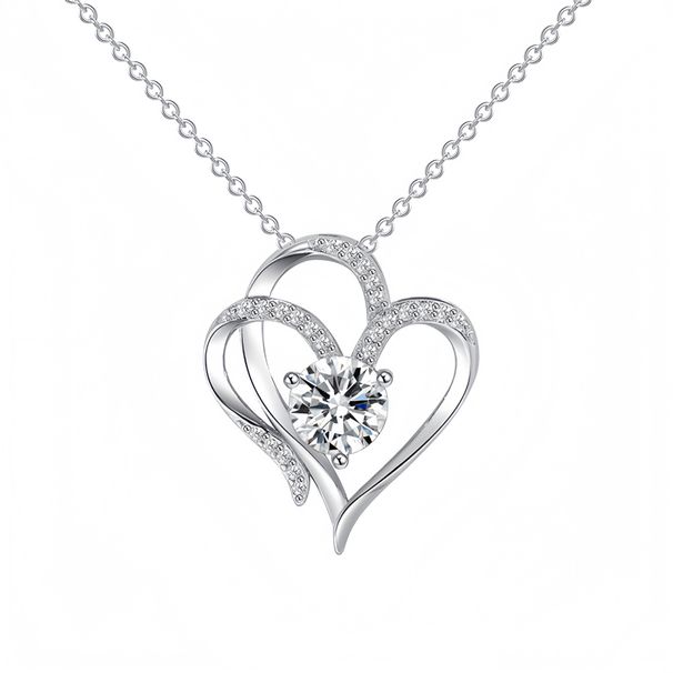 Double Heart Pendant For Women, Hot Selling Temperament, Versatile And High-end, Collarbone Necklace Accessory_ipsvogv.com