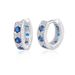 Zircon Men, High-end Versatile, Simple Ear Buckle For Women, Trendy And Luxurious, Niche Blue Earrings Accessories_ipsvogv.com