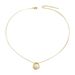 version of Korean style fresh and sweet small fragrance women's necklace niche string pearl cross ring design collarbone_ipsvogv.com