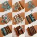 ethnic Stacking Beaded Elastic Bracelet Personalized Maillard Retro Bull Head Turquoise Round Bead Hand Jewelry_ipsvogv.com