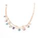 Handmade Street Photo Trendy Women's Colorful Diamond Pentagonal Star Multi-layer Ankle Chain Set_ipsvogv.com