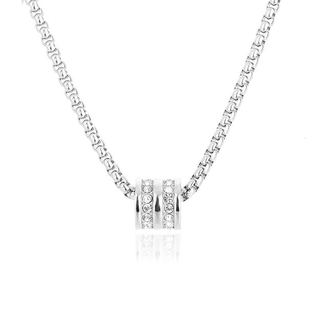 Lucky Bead Necklace For Men, Titanium Steel, Non Fading Accessories For Women, Versatile, Stylish, Simple, High End Accessories_ipsvogv.com