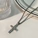 Light Luxury Cross Necklace, Men's Hip-hop Niche Design, Fashionable Personality, Versatile Long Fashion Accessory_ipsvogv.com