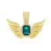 Unisex New Hip Hop Jewelry Full Diamond Wing Pendant Hiphop Street Culture Trendy Men Cuban Necklace_ipsvogv.com