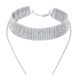 Jewelry Fashion Long Diamond Neck Necklace Women's Shiny Multi-row Diamond Neck Chain choker_ipsvogv.com