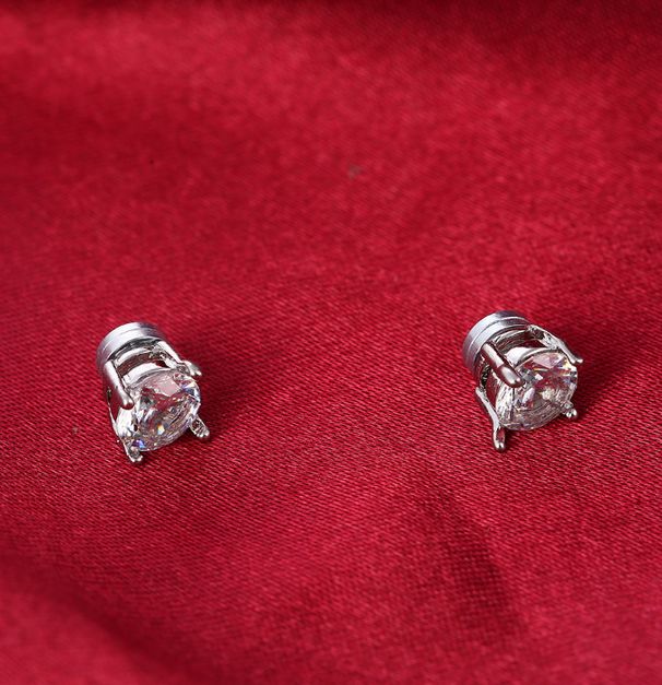 Jewelry Four-claw AAA Zircon Strong Magnetic Magnet Earrings For Men And Women Magnetic Magnet Stone Earrings_ipsvogv.com