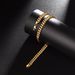 Hip Hop Stainless Steel Round Encrypted Cuban Chain Men's Buckle Fine Polished High-end Jewelry_ipsvogv.com