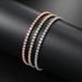 Unisex Zircon Tennis For Women Single Row Full Dia Crystal Gold Plated Bracelet Hot Selg Jewelry_ipsvogv.com