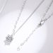 S Sterg Sier T Six Claw Moissanite Single Dia Necklace Light Fashion Splicing Clavicle Chain_ipsvogv.com