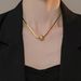 Double Layered Gold Bead Necklace For Women With Cool Minimalist Design, Featuring A Light Luxury And High-end Sweater_ipsvogv.com