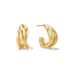 Women's Jewelry Wave Hollow Gold Earrings Niche Light Luxury High End Earrings_ipsvogv.com