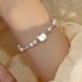 Alien Freshwater Pearl Silver Patchwork Cute Cat Butterfly Temperament Internet Celebrity Best Friend Bracelet_ipsvogv.com