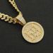 Personalized and trendy digital round card full diamond three-dimensional pendant, Cuban necklace, nightclub street_ipsvogv.com