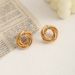 New Irregular Korean Style High-end Sense Elegant Drop Earrings Exaggerated Gold Studs_ipsvogv.com