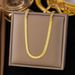 Flat Snake Bone Ins Cool Wind Blade Fashion Necklace Women Choker Collarbone Chain Accessories_ipsvogv.com