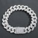 Men's Jewelry Hip Hop 40mm Large Cuban Chain Full Of Zircon T Square Zircon Real Gold Electroplated Hip Hop Punk Male Personality Necklace_ipsvogv.com