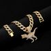Alloy Full Diamond Necklace Hip Hop Dinosaur Animal Personalized Men's Pendant_ipsvogv.com