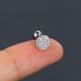 Unisex pierced round full diamond ear bone studs for women inlaid with zircon threaded ball ear buckles popular earrings_ipsvogv.com