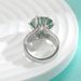10 Carat Moissanite Female Ring High End Precision Version Silver Moissanite Crescent Eye Ring_ipsvogv.com