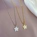 【 Full body titanium steel 】 Real gold necklace in the pentagonal star extremely simple wind furnace, female ins mesh_ipsvogv.com