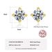 Mini Clear Zircon Stud Earrings For Women 14k Gold Planted Sterg Sier Fine_ipsvogv.com