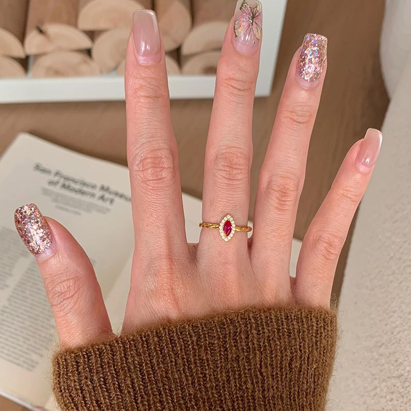 Zircon For Sparkling Royal Blue Super Women With High Beauty Luxury, Versatile Fashion, Personalized And Exquisite Ring Luxury, Fashion,_ipsvogv.com