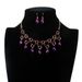 Fashion Jewelry Crystal Pendant Necklace Tassel Glass Clavicle Chain_ipsvogv.com