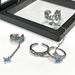 people's Collection Irregular 【 2101 】 French Pleated Drip Oil Chain Niche Design Ring, Female Personality Blue Fish 【 】 Ring,_ipsvogv.com