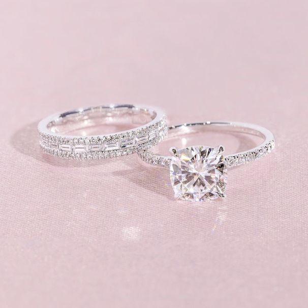 Sanjie Women's Engagement Ring Alloy Inlaid AAA Zircon Jewelry New Handpiece_ipsvogv.com