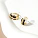 Stud Earrings Sterling Silver Black Gold Fashion Earrings Niche Minimalist Joker Retro Elegant Jewelry Korean Women's High-end Sense_ipsvogv.com