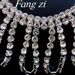Tassels exaggerated full diamond necklace rhinestone tassel light luxury necklace personality dinner party temperament net celebrity necklace_ipsvogv.com