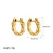 Women’s Jewelry Set Fashion Fashion Simple Temperament Personality All Match Light Luxury Niche Retro Copper Plated Texture Bamboo Gold Earrings_ipsvogv.com