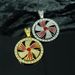 Fashionable Hot Selling Rotatable Alloy Pendant, Windmill, High-end Necklace, Accessory For Men_ipsvogv.com