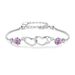 S990 Silver To Heart Bracelet Female Mo Sangshi Engraving Lover Gift_ipsvogv.com