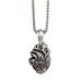 Openable Heart Pendant Personality Punk Necklace Men's Trendy Retro Titanium Steel Jewelry_ipsvogv.com