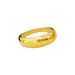 Women's Jewelry Fashion Simple Round Smooth Curved Ring Female Stainless Steel 18 Gold Plated_ipsvogv.com