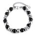 Men And Women's Jewelry Personalized Stainless Steel Hand Jewelry Fashion Versatile Black Agate Bracelet_ipsvogv.com