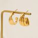 Unisex Geometric Earrings For Women High End Small Accessories Niche Three Layer Design Stainless Steel Earrings_ipsvogv.com