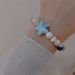 Starfish Series Ceramic Macaron Pentagram Bracelet For Women, New Sweet And Niche Versatile Irregular Bead Jewelry_ipsvogv.com