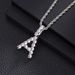 TEMU26 English Letter Copper Inlaid Zircon Pendant, Hip-hop Minimalist Unisex Necklace_ipsvogv.com