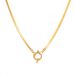 Women's Jewelry Stainless Steel Blade Chain Pendant Fashion K Gold Plated O Shaped NK Chain Spring Buckle Pendant Necklace_ipsvogv.com