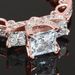 Sanjie's New Princess Square Diamond Plated With Micro Setting And Super Sparkling Zircon Engagement Ring For Women_ipsvogv.com