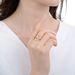 Unisex Simple Diamond Zircon CZ Infinity Symbol Ring Women's 8 Shaped Ring Opening Design Adjustable_ipsvogv.com