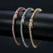 Fashion designer tennis bracelets moissanite jewelry men rise gold sier tenis bracelet iced out chain fashion jewelrys_ipsvogv.com