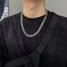 Cuban Chain Necklace Hiphop Men's And Women's Trendy Ins Hip-hop Exaggerated Titanium Steel Non Fading High Street_ipsvogv.com